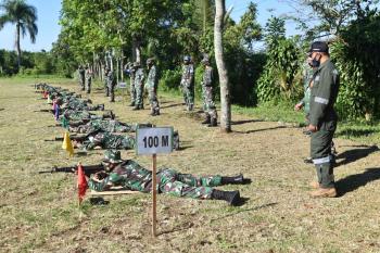 Jaga Kemampuan Prajurit Kodim Laksanakan Latihan Menembak